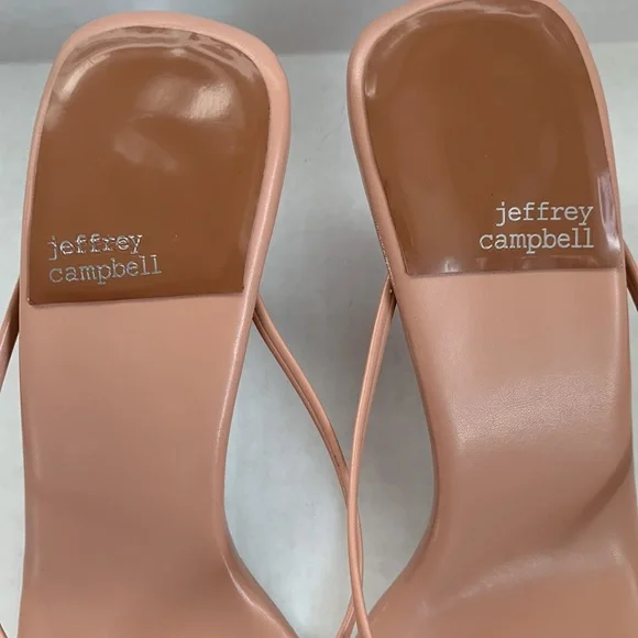 Jeffrey Campbell Nude Strappy Sandals Size 9 - Picture 2 of 15
